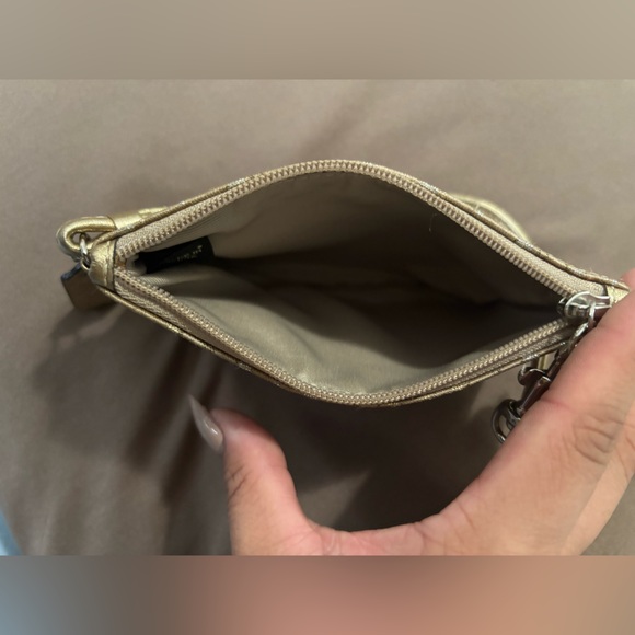 Coach Beige Wristlet with Signature Design - Picture 3 of 3